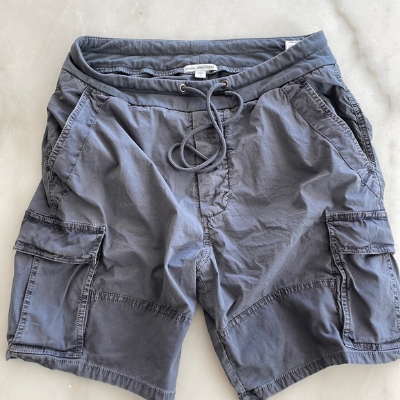 James Perse Cargo Shorts Light Grey Blue Size